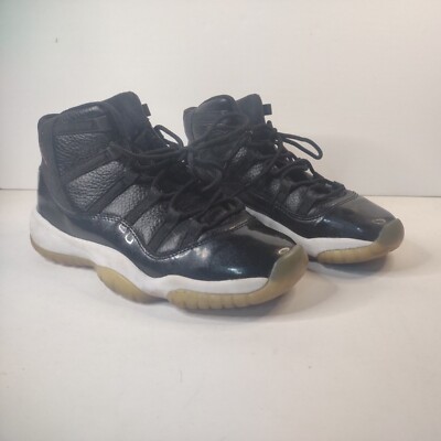 Nike Air Jordan 11 Retro 72-10 Sz 6Y Youth Black Gym 2015 [378038-002]