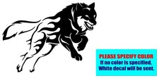 Wolf Running 080 Vinyl decal sticker Graphic Die Cut Car Truck Window 10"