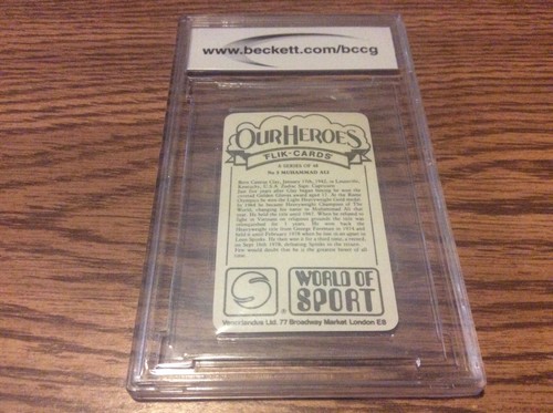 1979 Venorlandus LTD. Our Heroes World of Sport Boxen #3 Muhammad Ali BCCG 10 - Bild 2 von 2