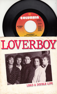 LOVERBOY - LEAD A DOUBLE LIFE - MINT 45 WPS - UNPLAYED