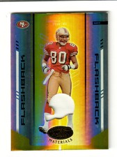 2004 Leaf Certified Materials Jerry Rice Flashback Mirror Gold Jersey #/25 49ers