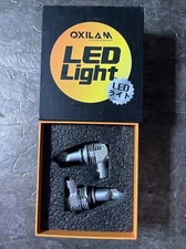 OXILAM 9005/HB3 Headlight LED Bulbs 6000K Wireless - New In Open Box