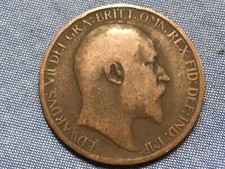 1907 Edward VII British halfpenny 1/2p