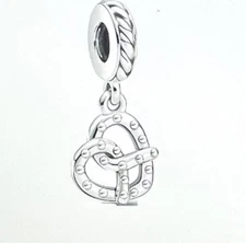 Authentic Pandora Silver Pretzel Charm 799393C00 Dangle