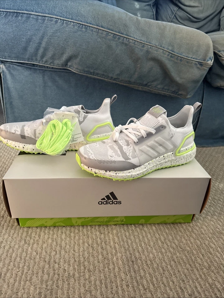 Мужские туфли для гольфа Adidas Limited 1/1000 Vice размер 8,5 лаймово-зеленые Ultra Boost - Изображение 2 из 4