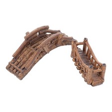 2pcs Fish Hide Bridge Aquatic Ornament Bridge Decoration Vivarium Decoration