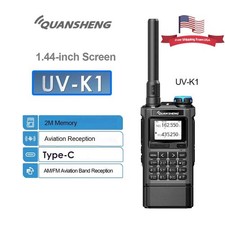 Quansheng UV-K1 2500mAh Mini Walkie Talkie AM/FM Multi-Band Two Way Radio