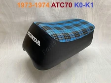 1973-1974 Honda ATC70 Seat. 73-74 ATC-70 K0-K1 Trike 3 Wheeler New Tartan Saddle