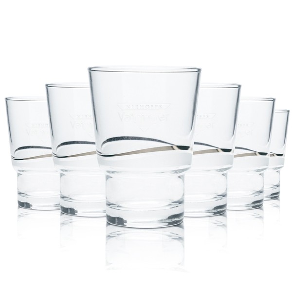 6X Vaihinger Glas 0,15L Becher Tumbler Stapelbar Mineralwasser Saft GläSer Gastr-image