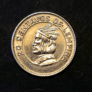 1973 Honduras 20 Centavos High Grade