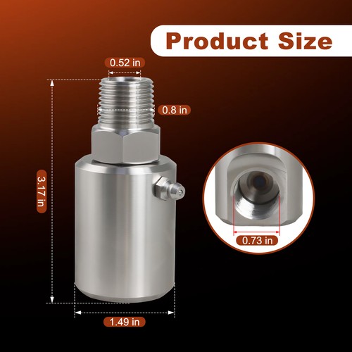 Raccordo MXF di Qualità 1/2" Giunto Girevole Resistente Antiperdite con Raccordo Grasso - Foto 3 di 9