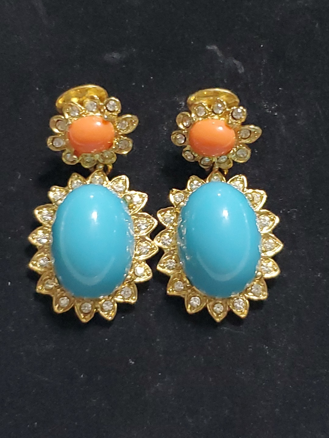 VINTAGE SIGNED KJL KENNETH JAY LANE FAUX TURQUOIS… - image 3