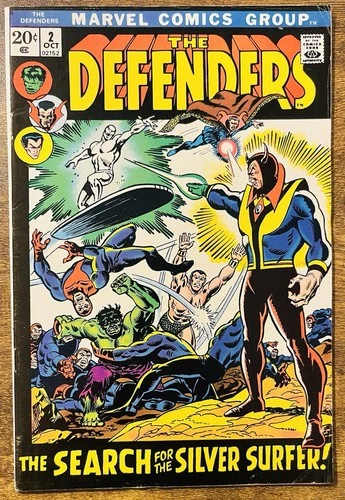 THE DEFENDERS 2 SILVER SURFER JOINS THE DEFENDERS MARVEL COMICS 1972 VINTAGE