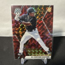 2021 Panini Mosaic - Rookie Ke'Bryan Hayes #242 Reactive Red Mosaic Prizm (RC)
