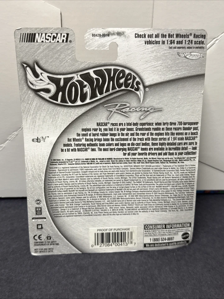 Greg Biffle #16 Grainger Hot Wheels Racing NASCAR 2003 1/64 diecast nuevo Foto 3 de 3