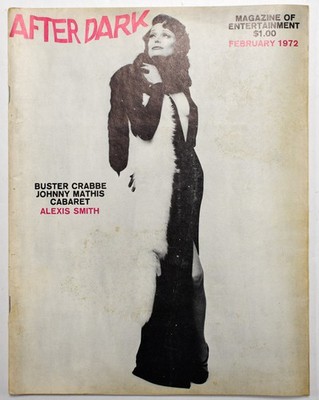 After Dark Magazine Feb 1972   Alexis Smith, Cabaret, Johnny Mathis, Crabbe