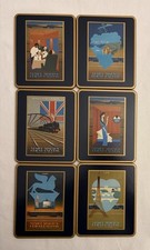 Venice Simplon Orient Express The Alps Coasters Set Of 6 VINTAGE NIB