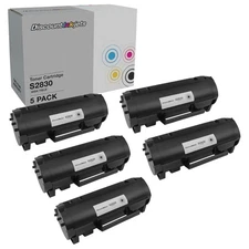Toner Cartridge Replacement for Dell S2830dn 593-BBYP HY (Black 5-Pack)