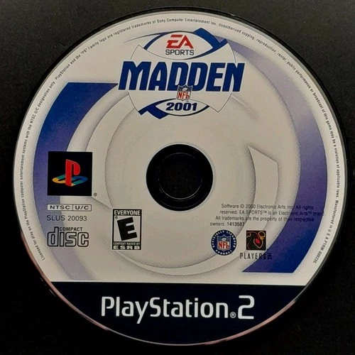 Madden NFL 2001 - PlayStation 2 - PS2 - Disc Only - Resurfaced/Tested