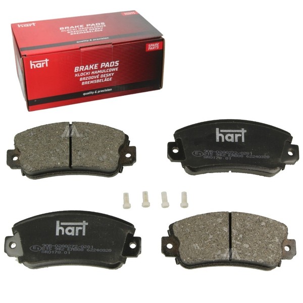 Kit 4 Vordere BremsbeläGe Hart FüR Fiat UNO (146_, 158_) 1.3 Super Diesel-image