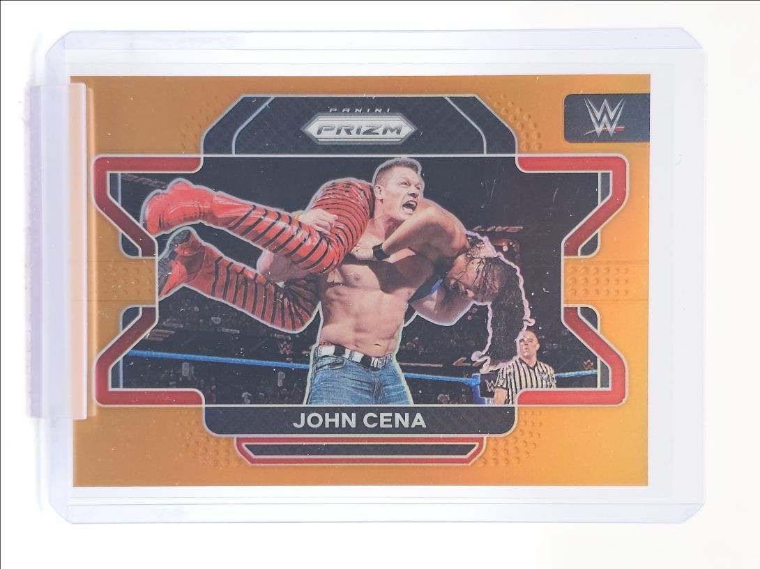 JOHN CENA 2022 PANINI PRIZM WWE ORANGE #45 /99 Q5729