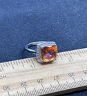 Sterling Silver & Unknown Gemstone Ring- 3.8 Grams- Size 7- Vintage Estate Find