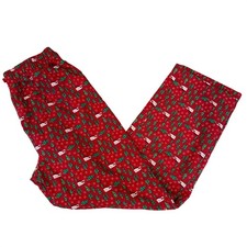 Vineyard Vines Kids Pajama Pants Christmas Trees Whales Red XL 18 Polyester