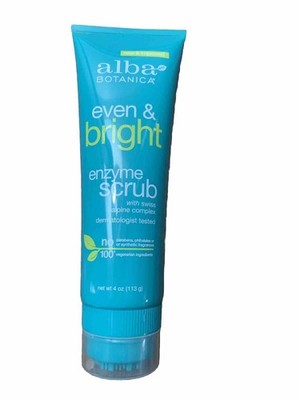 Alba Botanica Even & Bright Enzyme Scrub Swiss Alpine Complex 4 Oz Discontinued