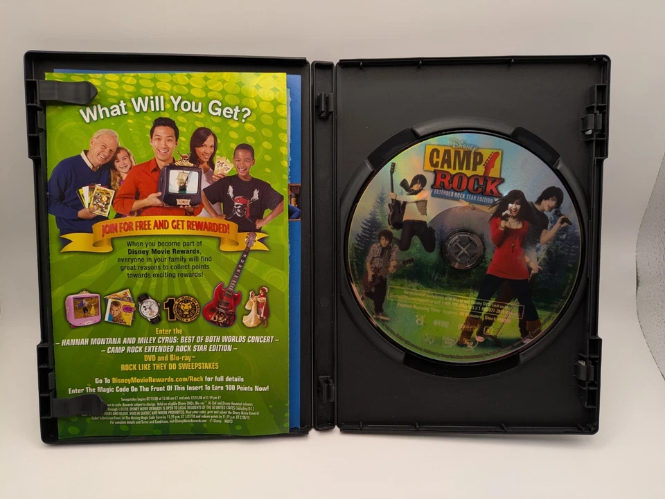 Disney Camp Rock DVD Extended Rock Star Edition Jonas Brothers Demi Lovato - Image 2 of 3