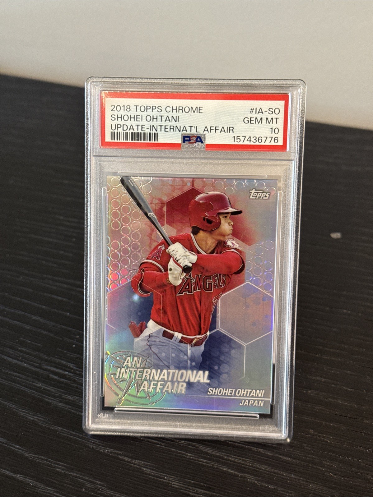 2018 Topps Chrome Update - International Affair Shohei Ohtani #IA-SO PSA 10