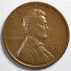 1919-P Lincoln Wheat Cent Penny Extremely Fine (XF)