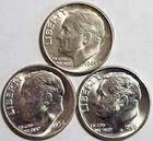 1946 1954 1959D BU Silver Roosevelt Dimes (3 coins) Free Shipping