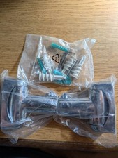 Curved Rod Swivel Bracket Set Polished Chrome, Crescent Suite, NO ROD