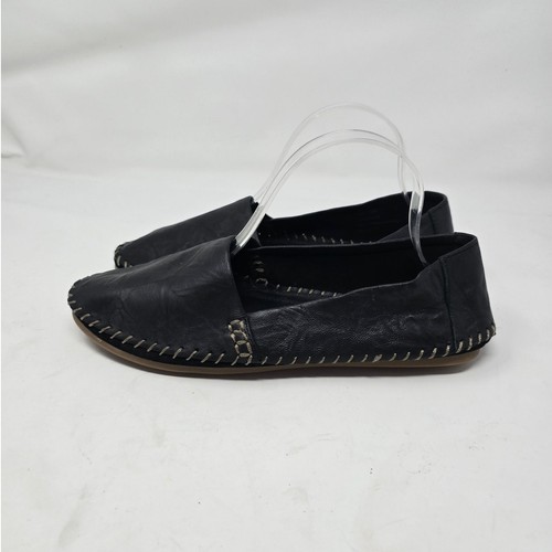 Adam Tucker by Me Too Damen Solo Leder Slipper flache Halbschuhe schwarz Größe 10M - Bild 3 von 7