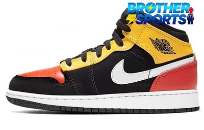 Nike Air Jordan 1 Mid SE GS 'Amarillo Team Orange' BQ6931-087 Kids