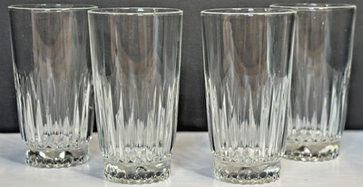4 Vintage Libbey Highball Glasses EUC Barware Everyday Cooler Glass