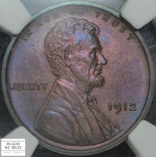 1912 MATTE PROOF Lincoln Wheat Copper Cent 1C NGC PF PR Details (TONED!!)