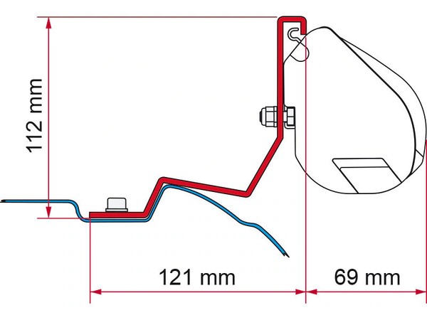 Fiamma F35 Adapter FüR Viano/Marco Polo U. Vito Bj. 04-14 / V-Klasse Ab Bj. 14-image