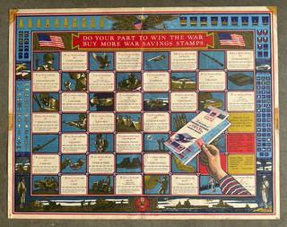 Original WW2 War Savings Stamps Poster 27" X 22"