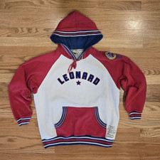 Everlast Heritage Sugar Ray Leonard Pullover Hooded Sweatshirt Size S RARE Vntg.