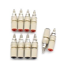 10Pcs 4Mm Banana Jack Female Panel Mount Banana Socket Binding Post Te