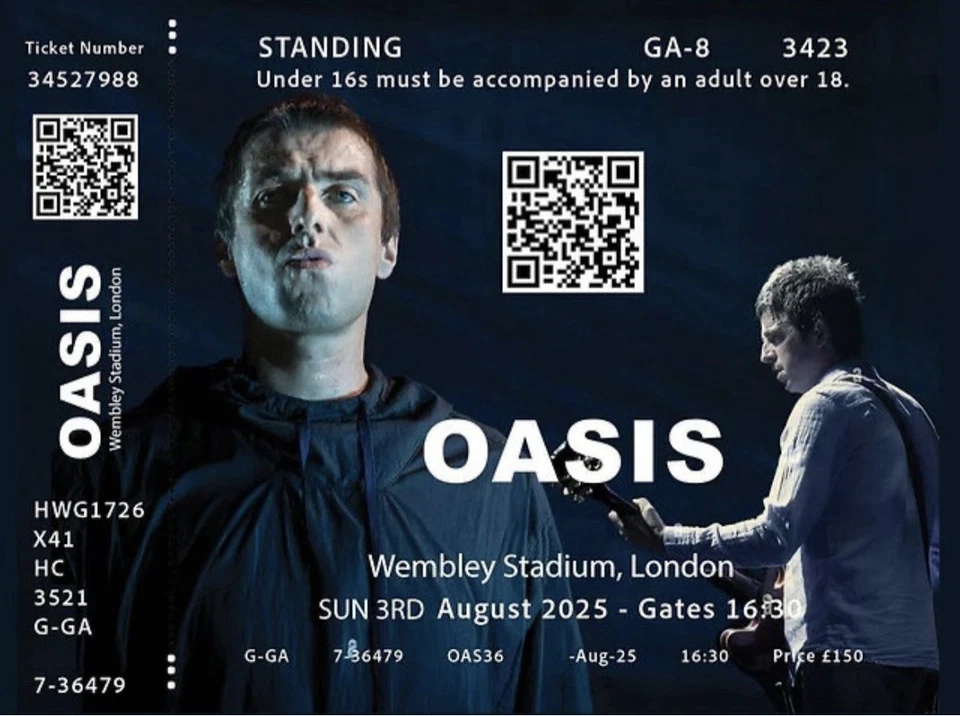 Oasis - Wembley Live ‘25 - 3LP RED box set Of 250 Numbered Copies - Photo 4/4