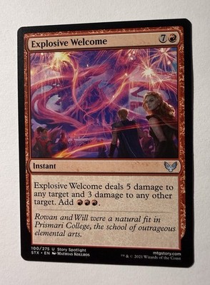 Explosive Welcome (100) Strixhaven: School of Mages STX MTG Magic