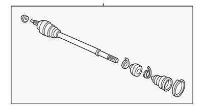 #ad Genuine Honda Drive Shaft Set R Gkn 44010 S01 961 $149.99