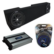 06-18 Fits Dodge Ram Mega Cab Kicker Comp C10 Dual 10 Sub Box HA-A800.1 Amp