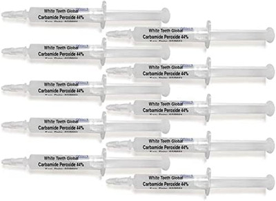 10 Syringes 3ml Teeth Whitening Gel 44 Percent Carbamide Peroxide Trays Not Incl