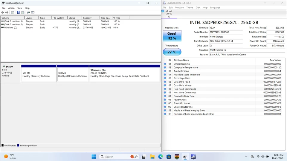 Lenovo ThinkPad T580 15" FHD i5-8350U 256GB SSD 16GB W11P Webcam *LESEN* - Bild 3 von 4