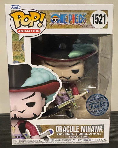 Funko Pop! One Piece Dracule Mihawk #1521 Special Edition with Pop Protector