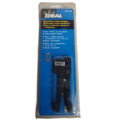 Ideal 45-165 Cable Stripper Tool NEW In Package Cat 3 5 5e 6 Coaxial UTP STP