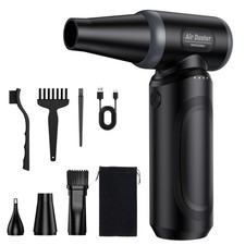Compressed Air Duster,Electric Air Duster for PC/Keyboard Cleaning Kit,3 Gear...